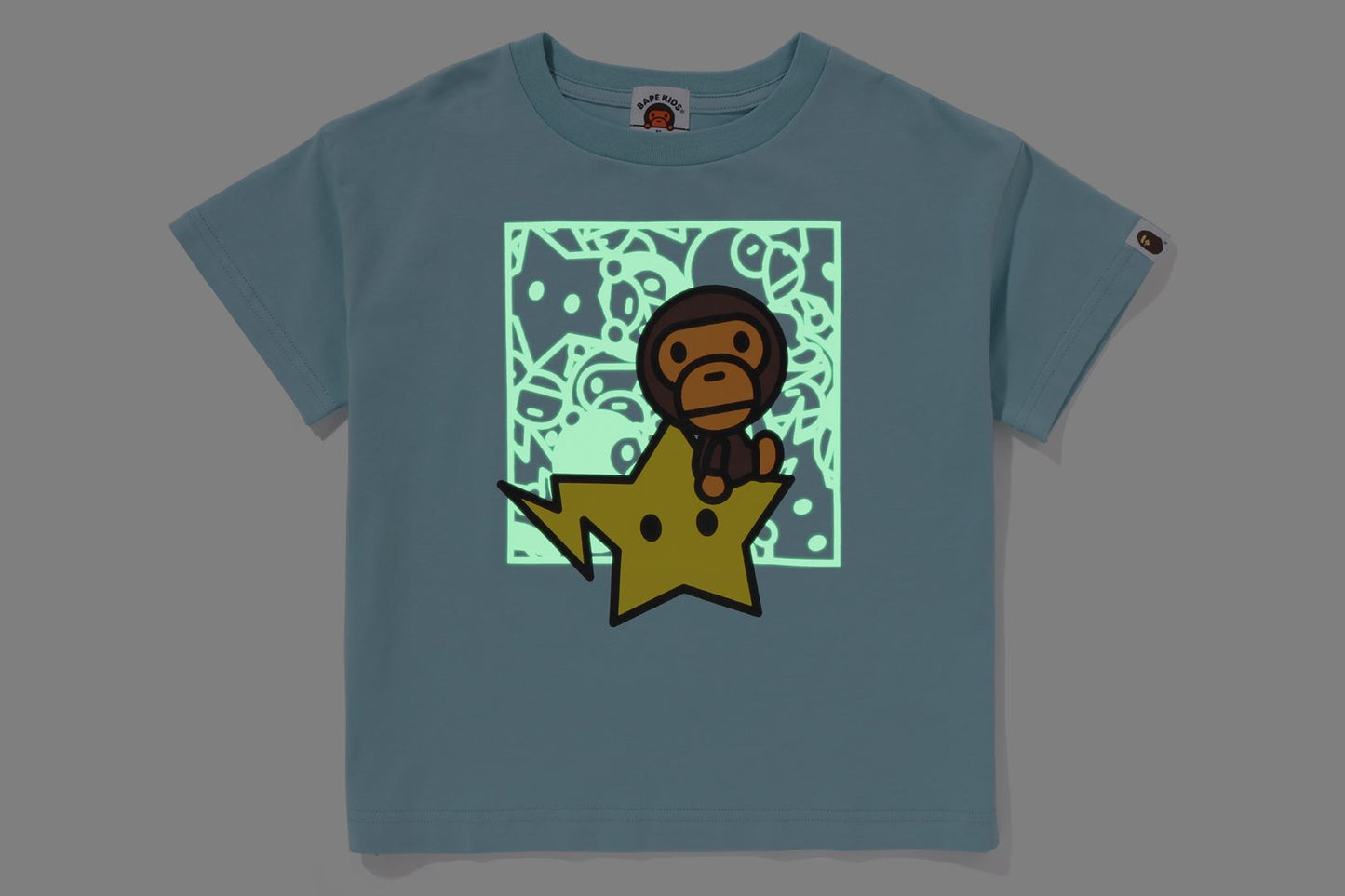 BAPE BABY MILO STA 夜光放鬆版T恤