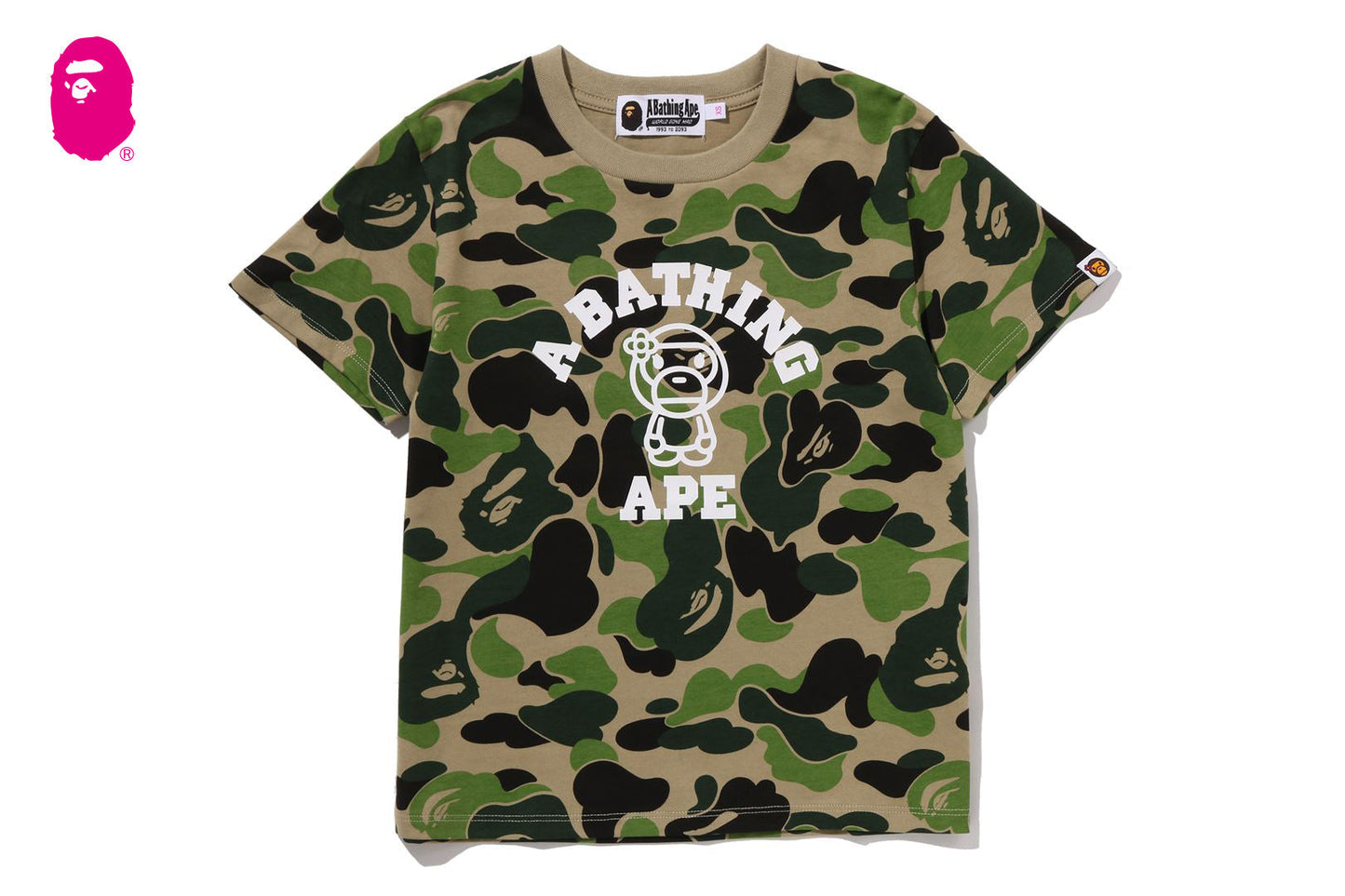 BAPE ABC CAMO COLLEGE BABY LISA TEE