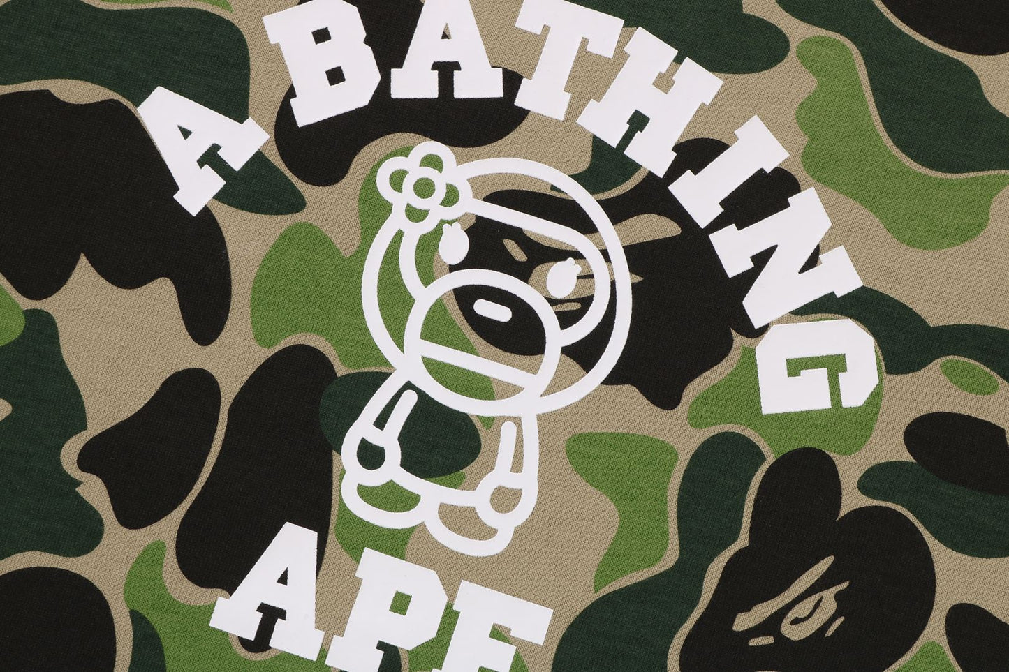 BAPE ABC CAMO COLLEGE BABY LISA TEE