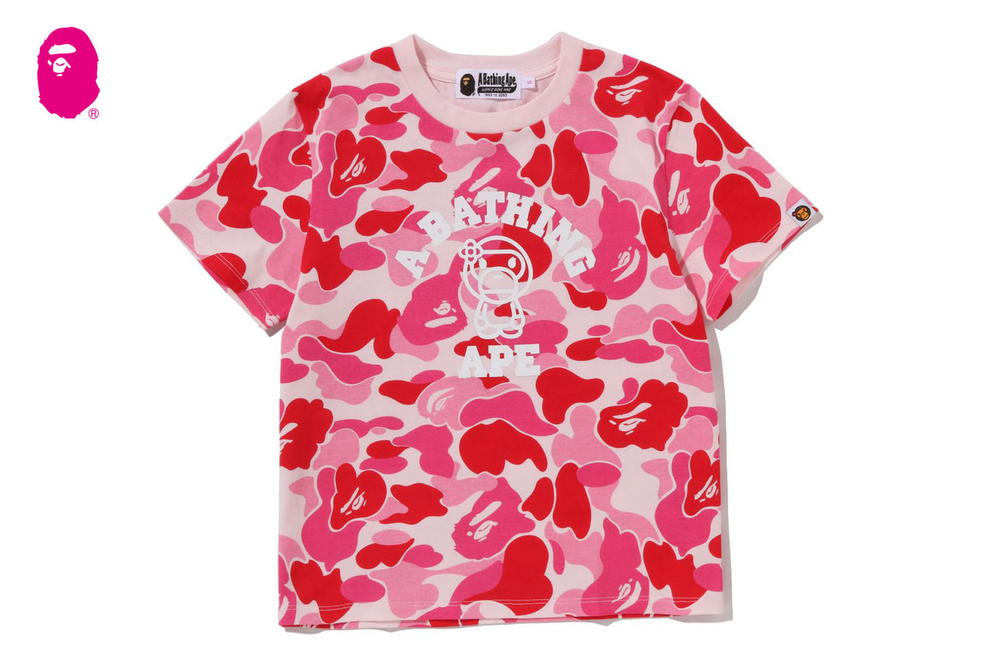 BAPE ABC CAMO COLLEGE BABY LISA TEE