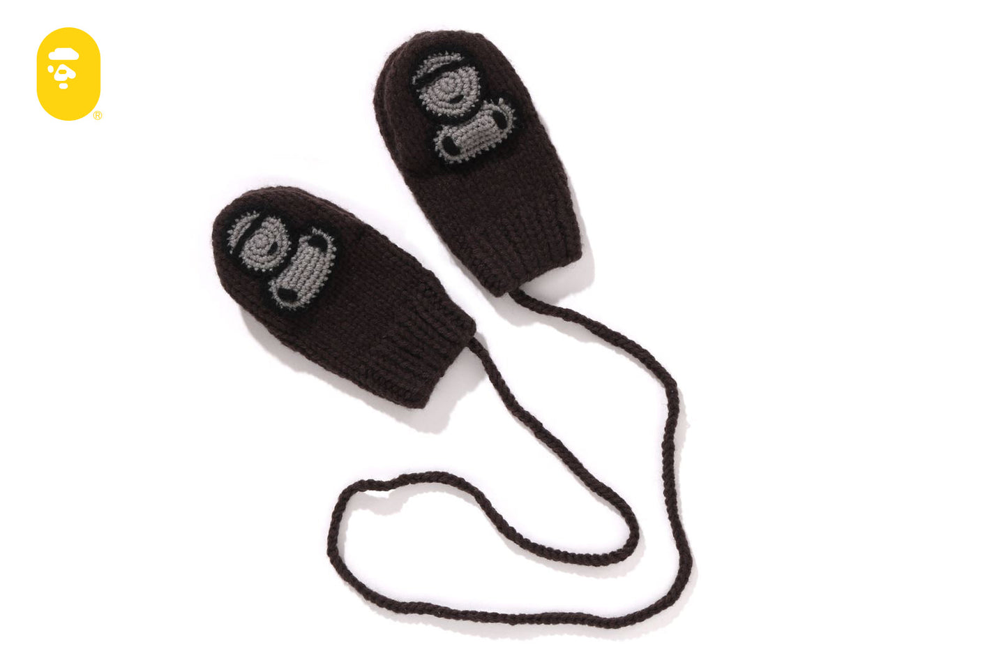 BAPE BABY MILO wool blend needle woven cloak