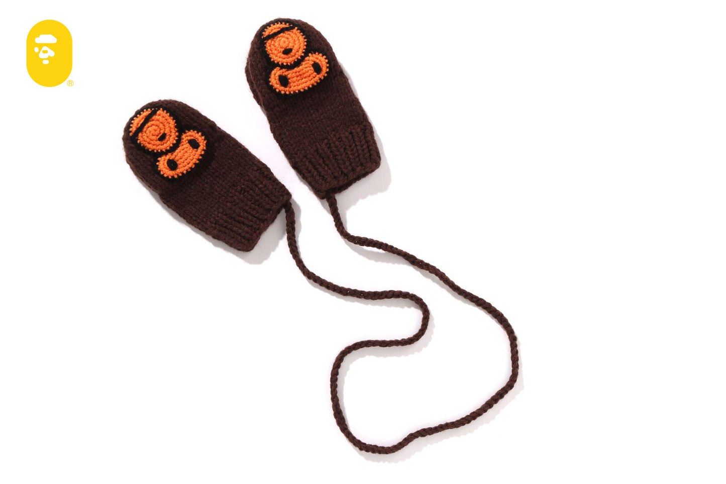 BAPE BABY MILO wool blend needle woven cloak