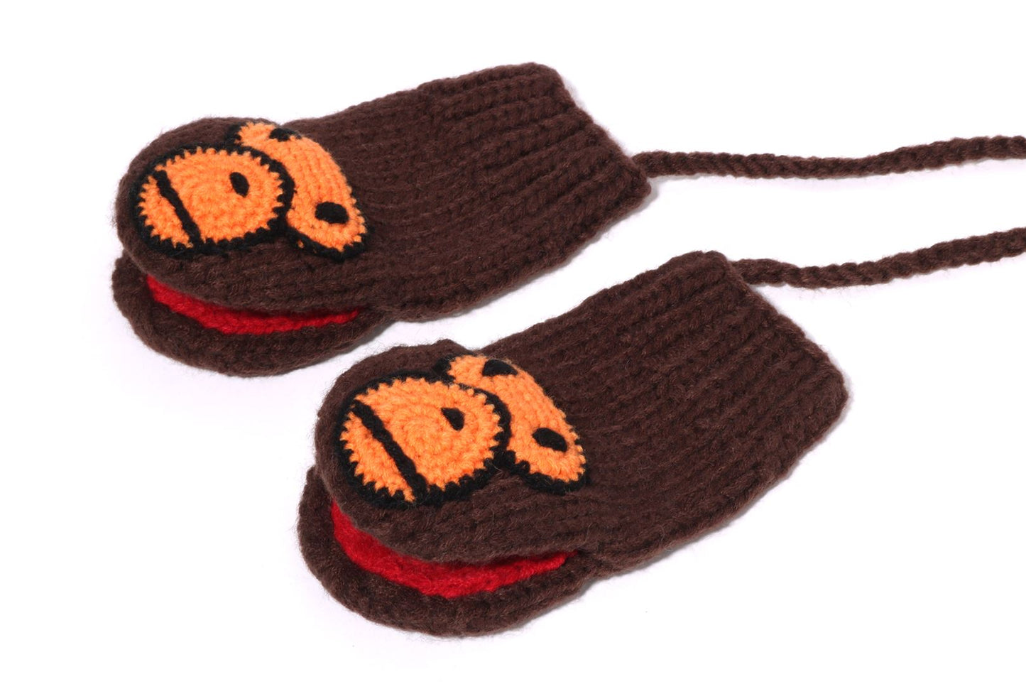 BAPE BABY MILO wool blend needle woven cloak
