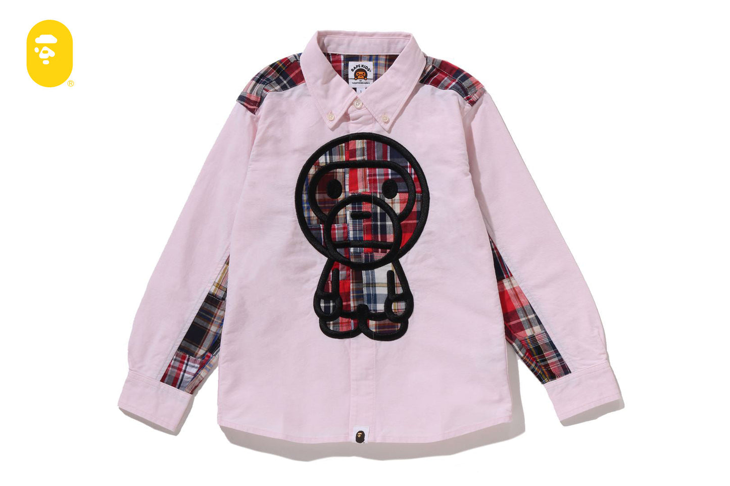 BAPE BABY MILO PATCH OXFORD BD SHIRT