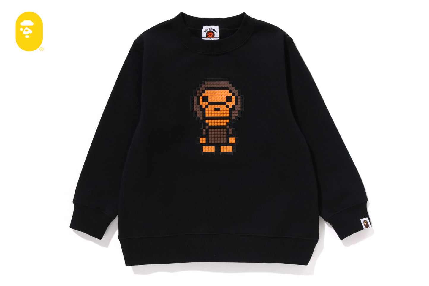 BAPE BABY MILO BLOCK CREWNECK SWEATSHIRT
