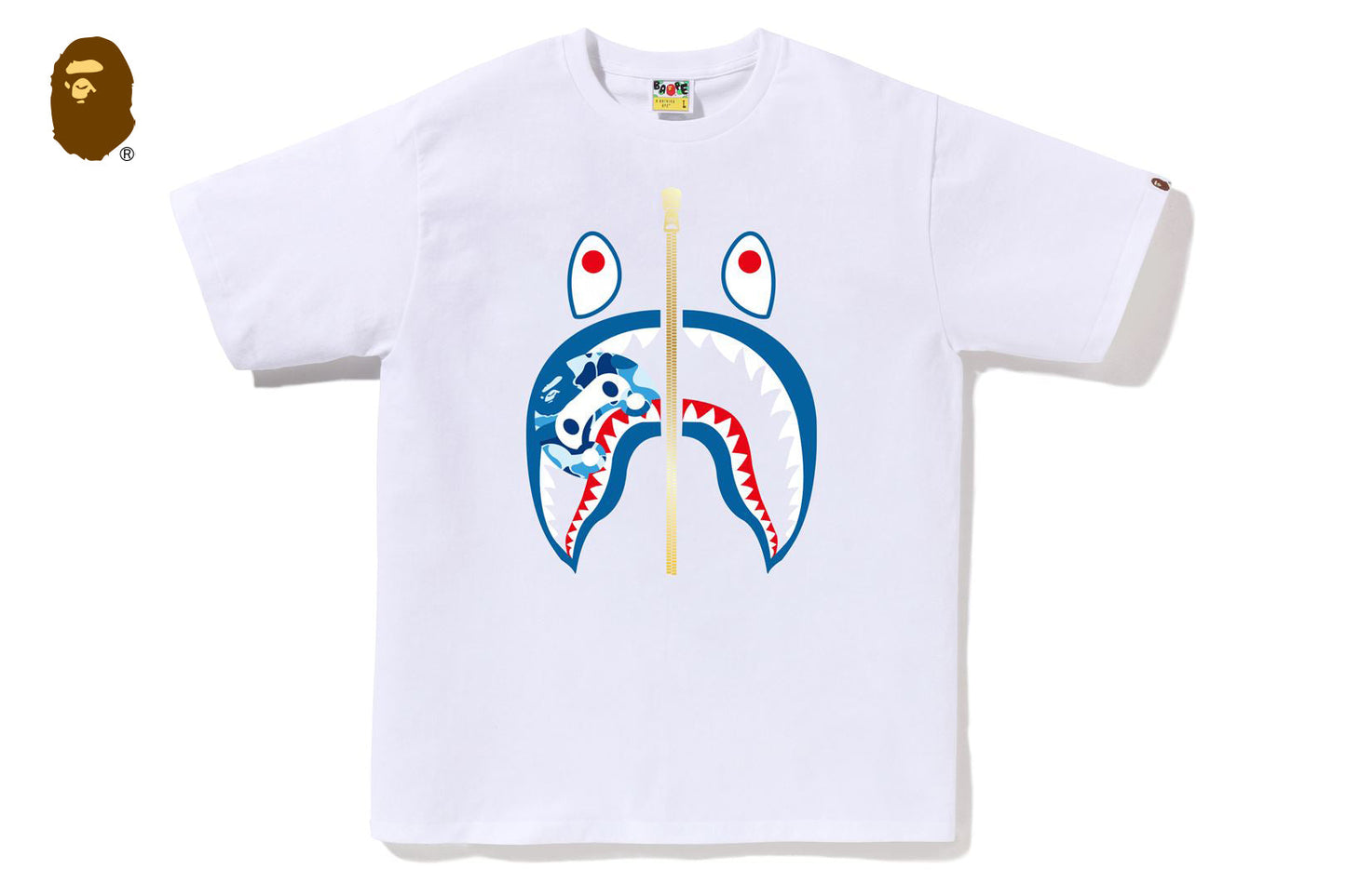 BAPE ABC CAMO MILO SHARK TEE