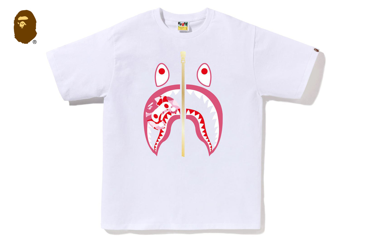 BAPE ABC CAMO MILO SHARK TEE
