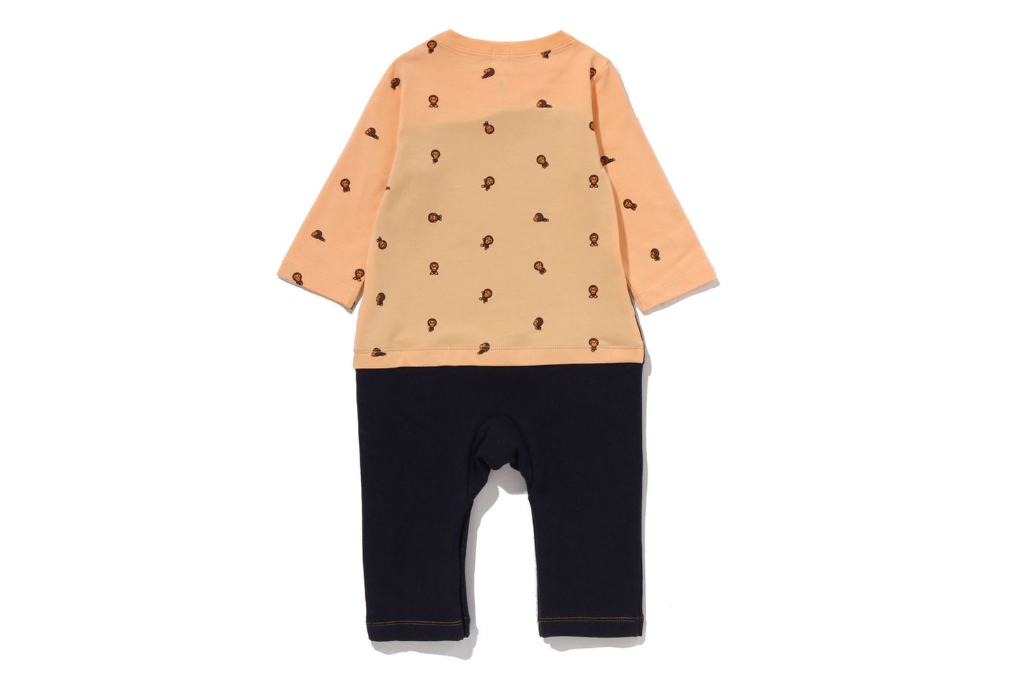 BAPE BABY MILO MONOGRAM FACE FRIENDS ROMPERS