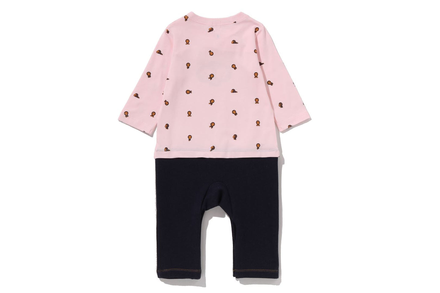 BAPE BABY MILO MONOGRAM FACE FRIENDS ROMPERS