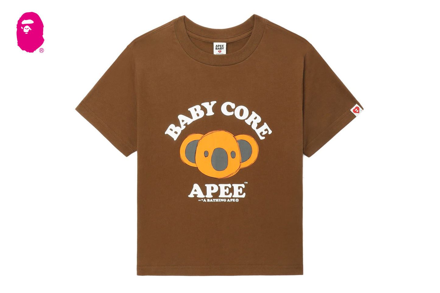 BAPE BABY CORE PRINTED CROP TEE