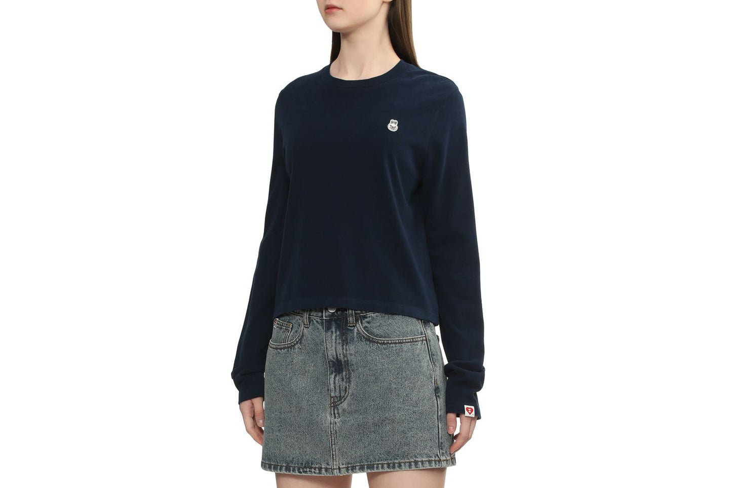 BAPE BABY DOPPY BADGE LONG SLEEVE T-SHIRT