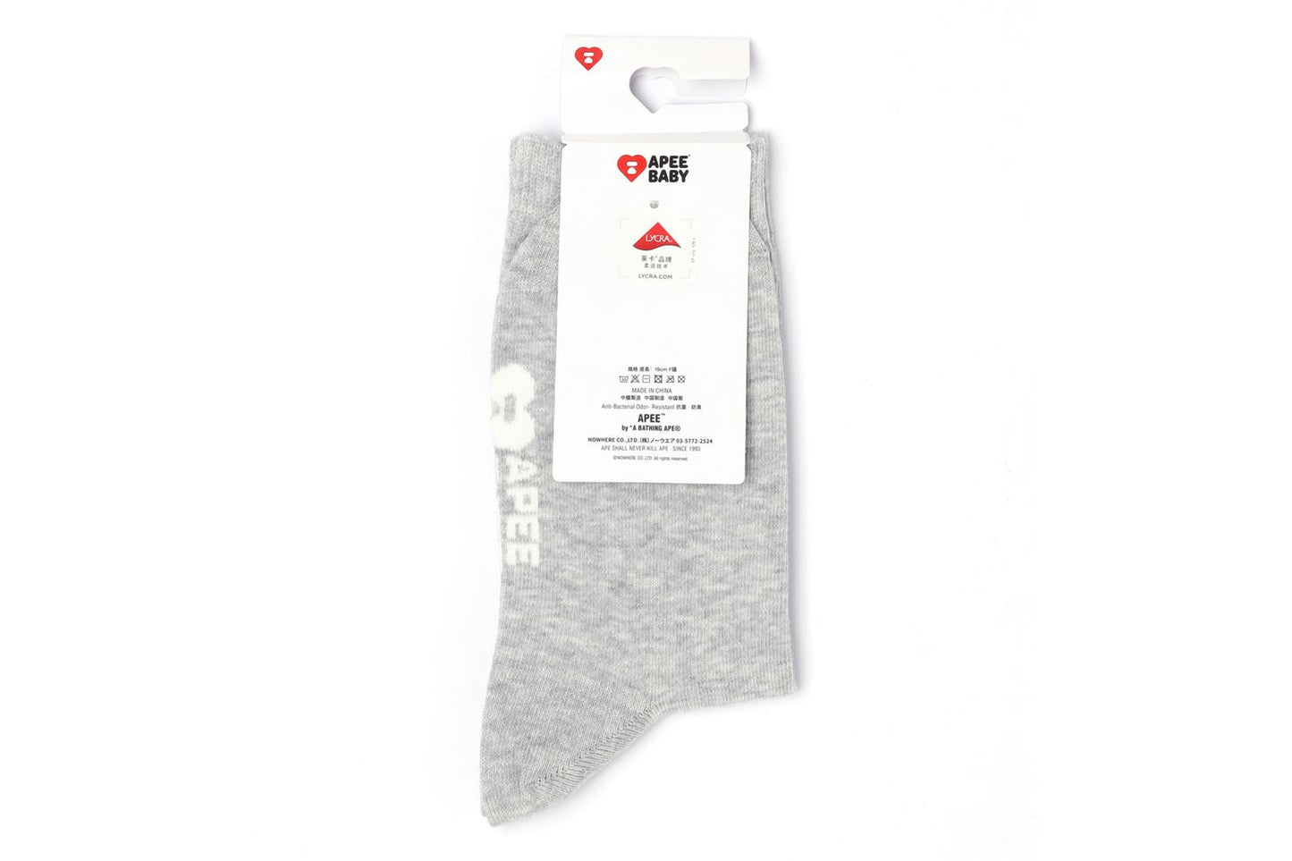 BAPE BABY DOPPY EMBROIDERY BADGE SOCKS