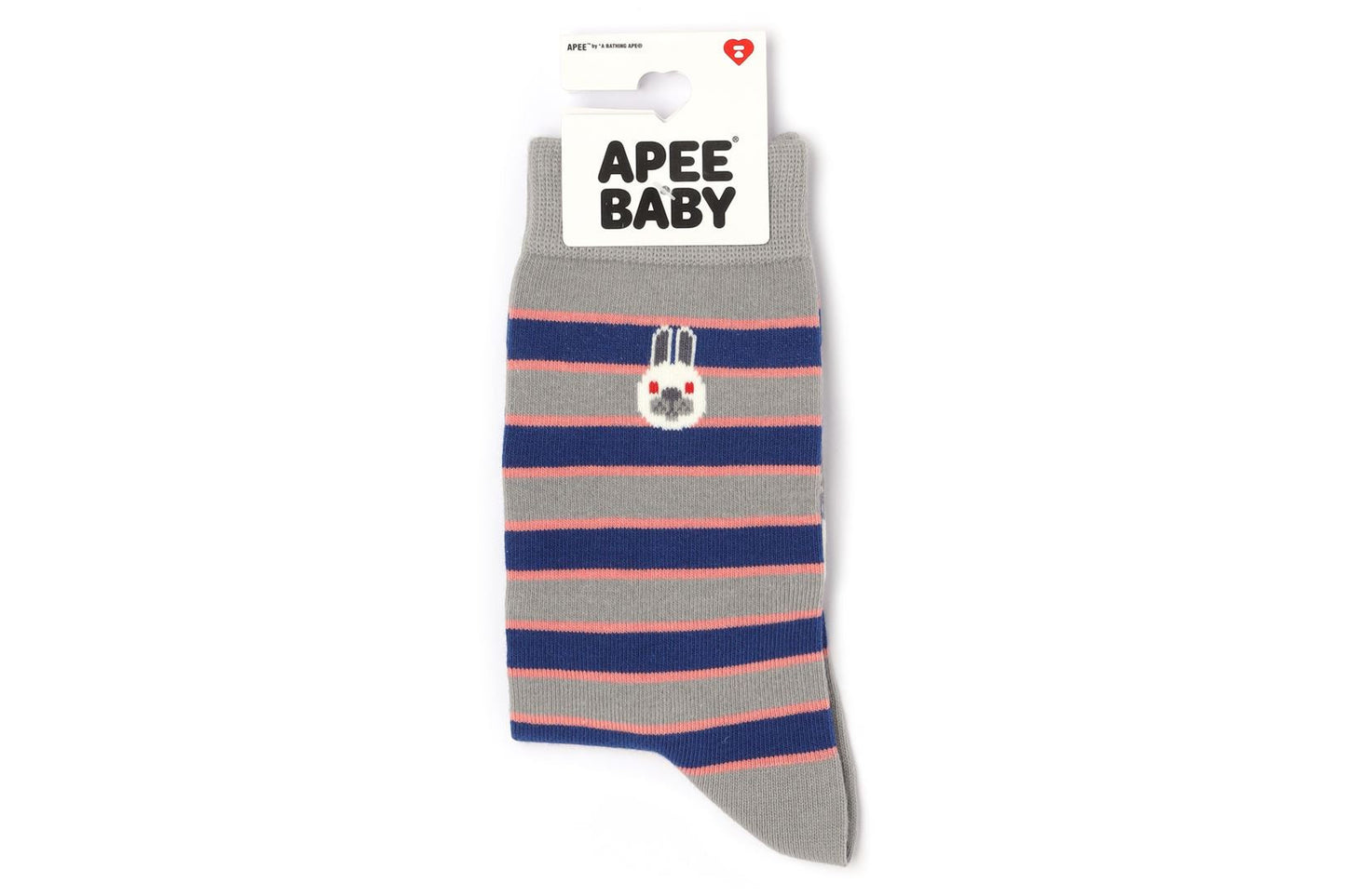 BAPE BABY DOPPY EMBROIDERY BADGE STRIPE SOCKS