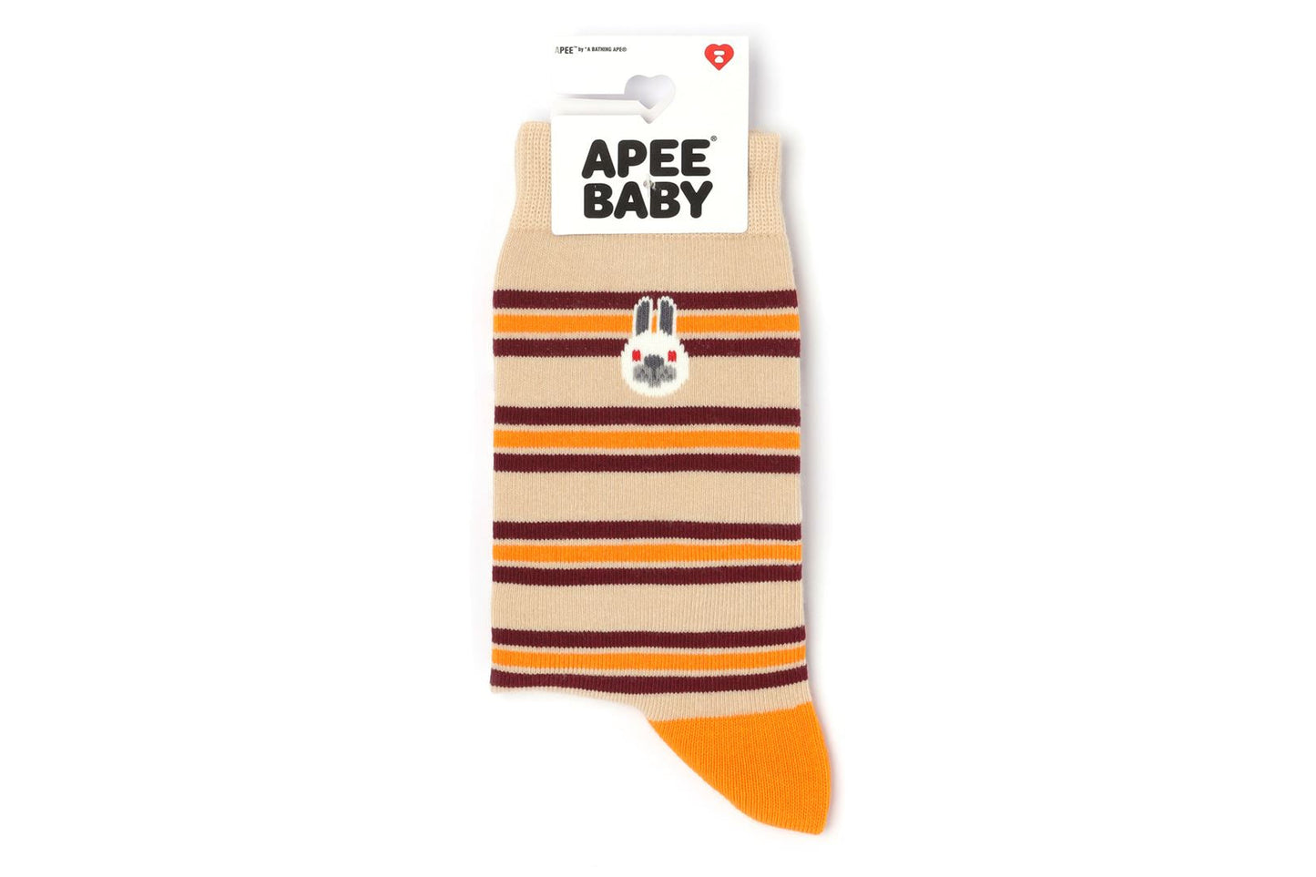 BAPE BABY DOPPY EMBROIDERY BADGE STRIPE SOCKS