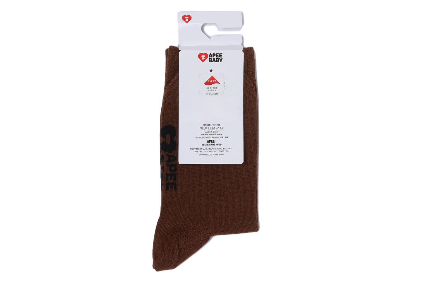 BAPE BABY CORE EMBROIDERY BADGE SOCKS