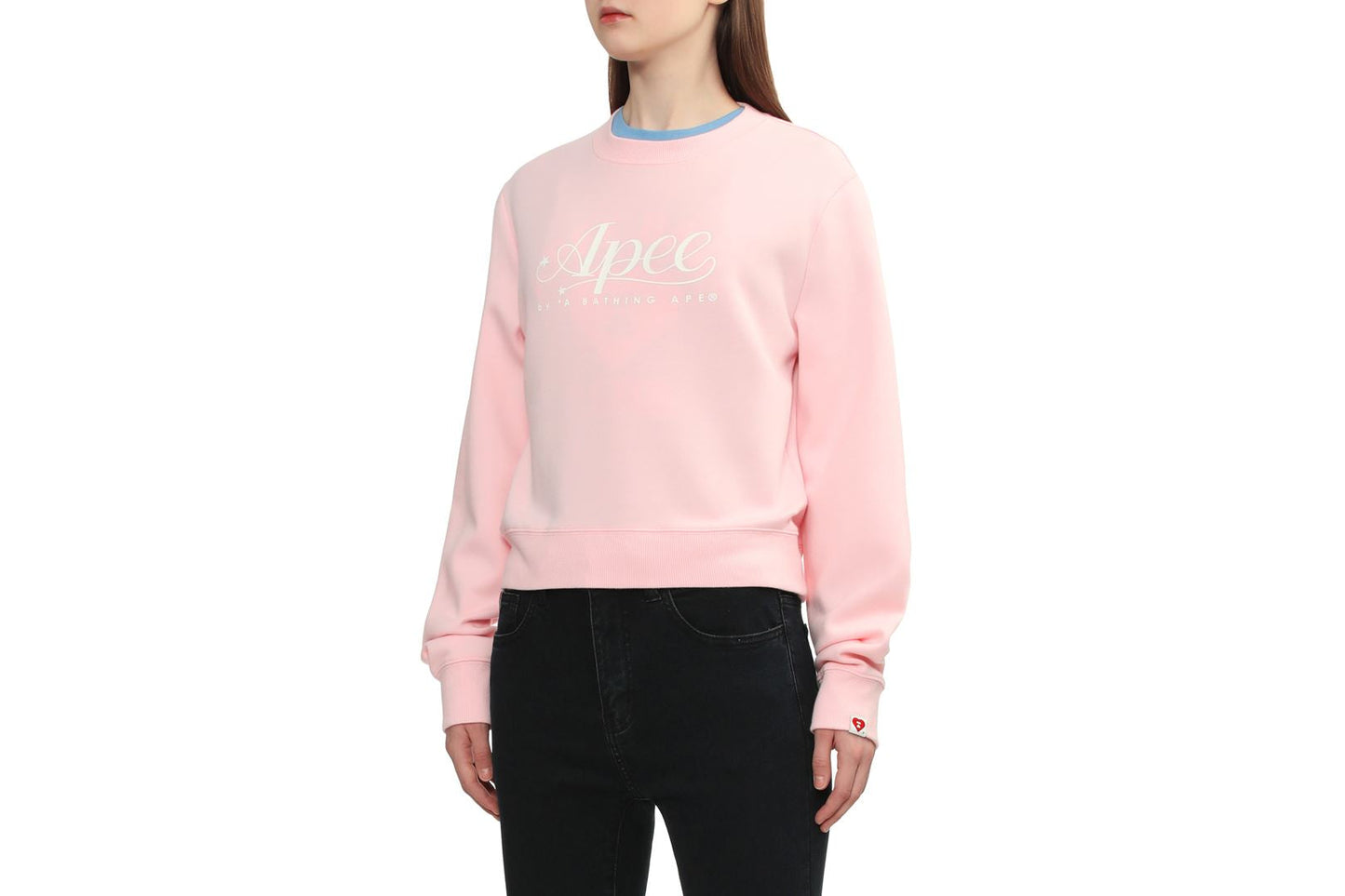 BAPE APEE PRINT CROP SWEAT SHIRT