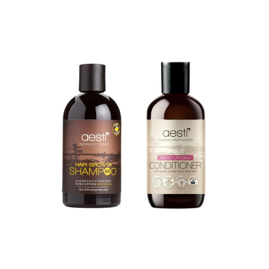 aesti ヘアグローシャンプー＆ピートコンディショナーセット