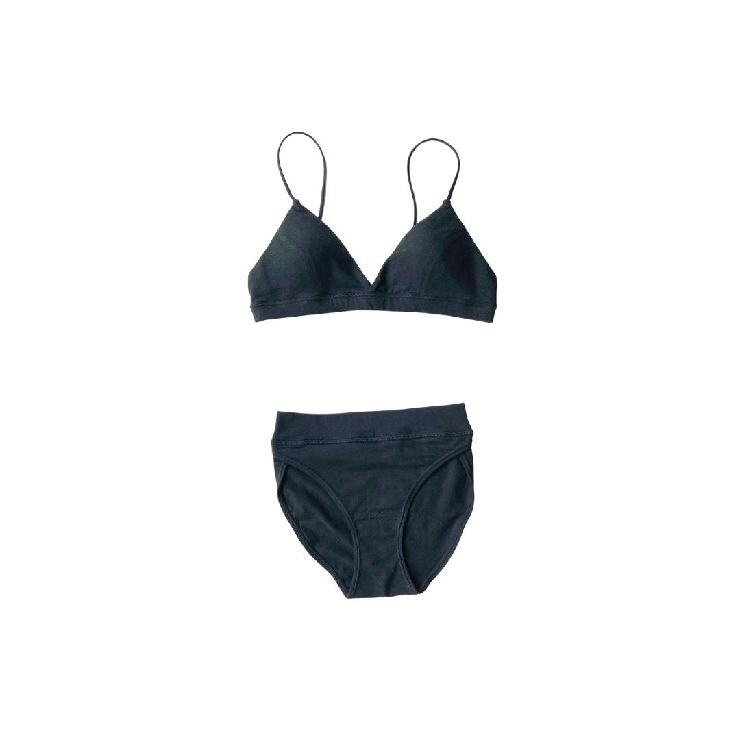 SISI FILLE BRA MAYA Black & SHORTS ROSA Black セット Mサイズ