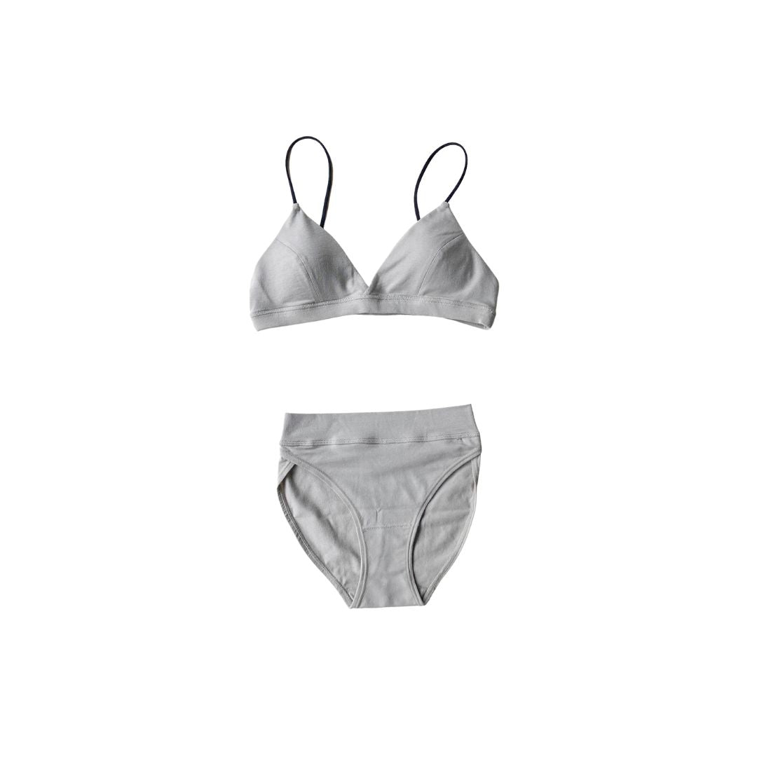 SISI FILLE BRA MAYA Pearl Gray & SHORTS ROSA Pearl Gray セット Mサイズ