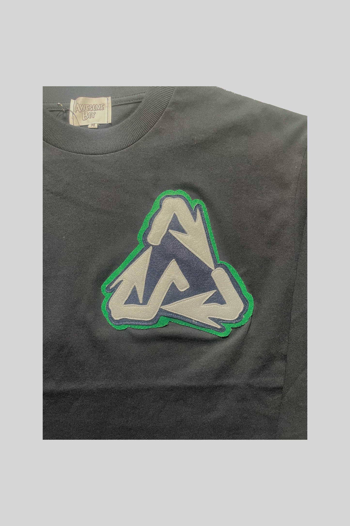 "RECYCLE" LOGO L/S TEE(NAVY)