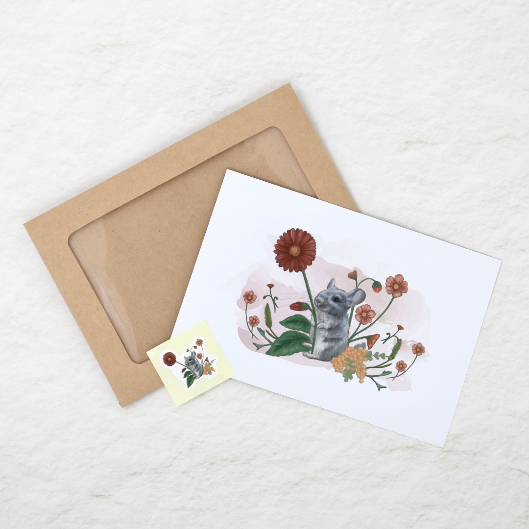 Message Card - Chinchilla [kana]