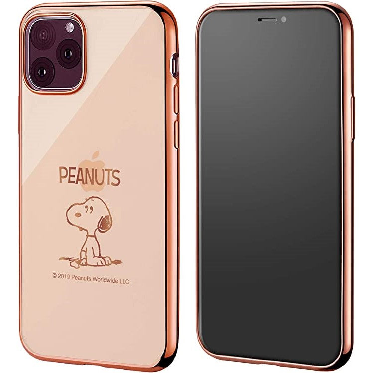 [スヌーピー/SNOOPY]iPhone(アイフォン)用 TPU素材クリアケース(ローズピンク)