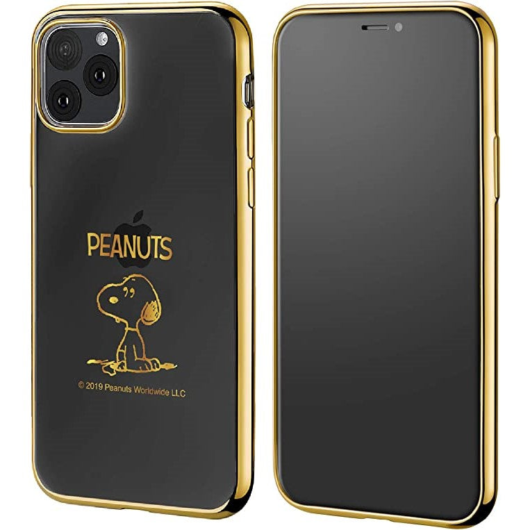 [スヌーピー/SNOOPY]iPhone(アイフォン)用 TPU素材クリアケース (ゴールド)
