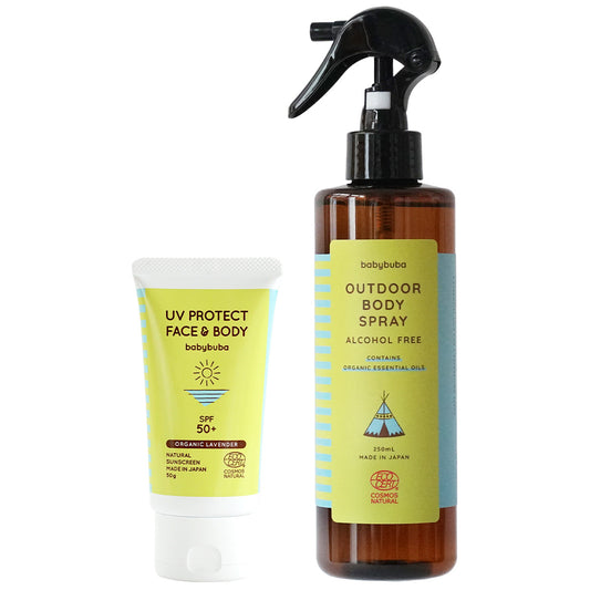 babybuba アウトドアスペシャルセット(アウトドアボディスプレー 250ml ＋ UVプロテクト SPF50+)