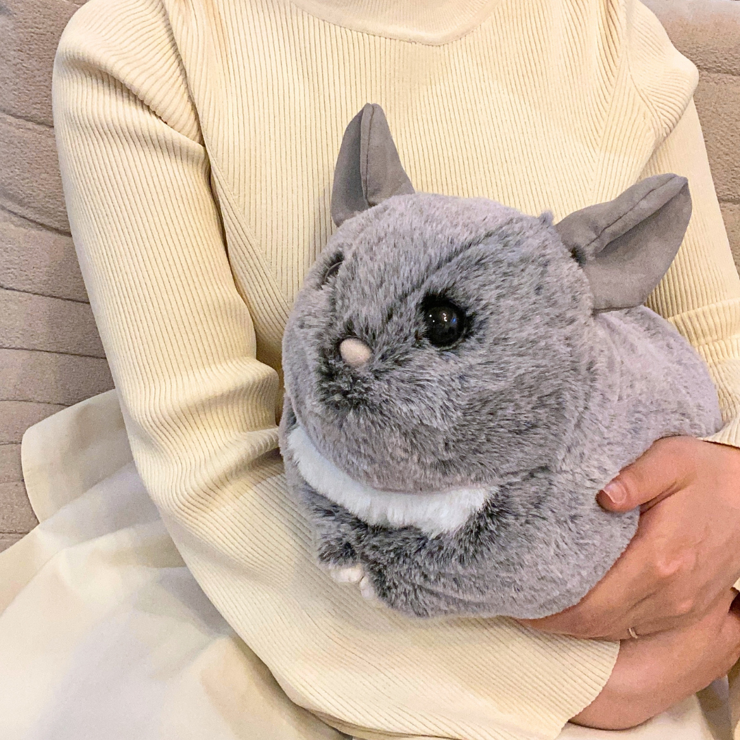 チンチラのふわもこティッシュケース（スタンダードグレー）＜予約販売＞【Nucleotide Nona】
