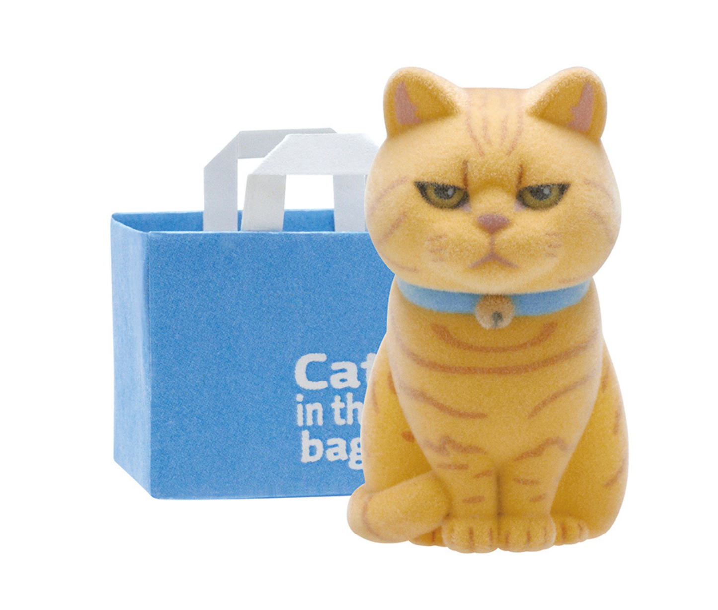 Cat in a Paper Bag Flocked Figure[Complete Set of 6]