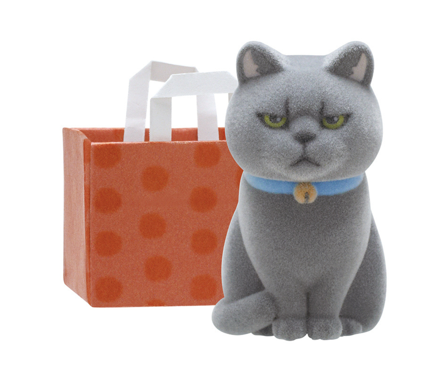 Cat in a Paper Bag Flocked Figure[Complete Set of 6]