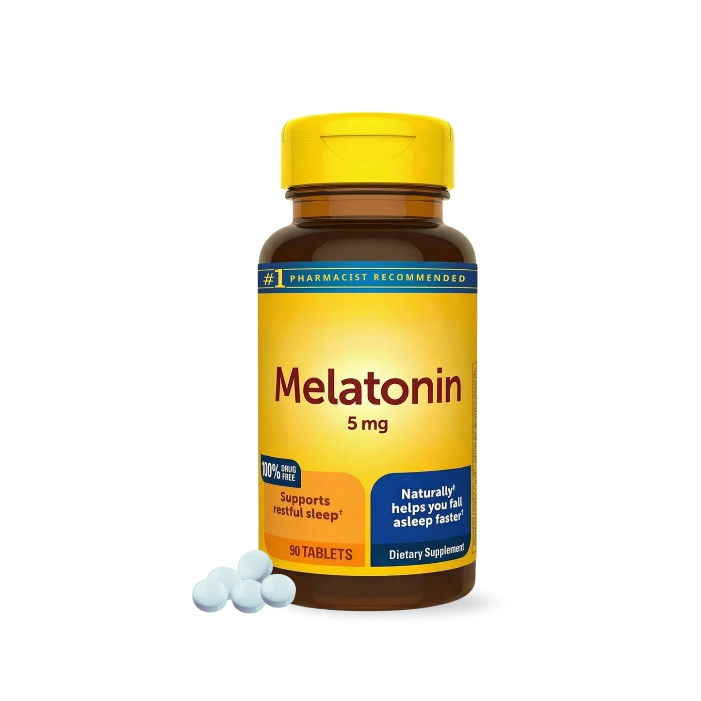 Melatonin Tablets | 90 Count | Consistent Sleep Support