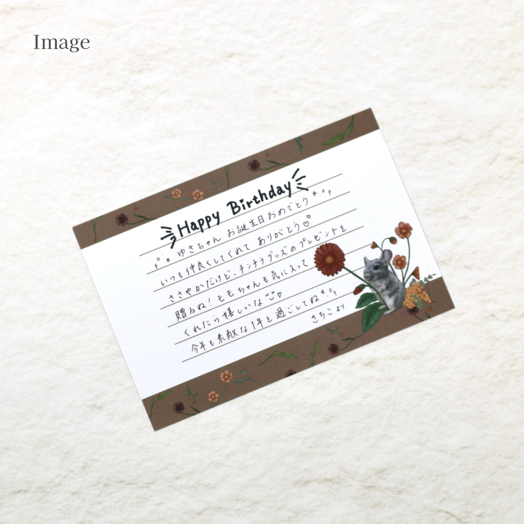 Message Card - Chinchilla [kana]