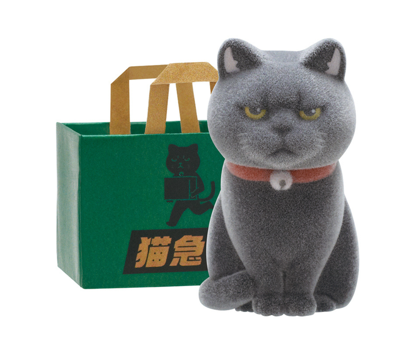 Cat in a Paper Bag Flocked Figure[Complete Set of 6]