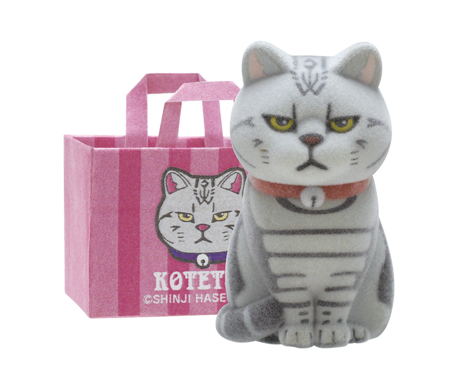 Cat in a Paper Bag Flocked Figure[Complete Set of 6]