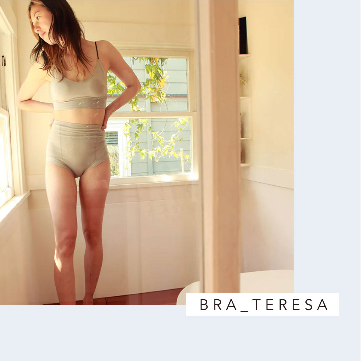 SISI FILLE BRA_TERESA Pearl Gray 【L】