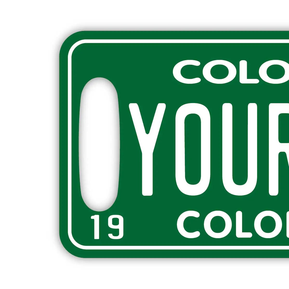 [Luggage Tag] Colorado 1951 / Original American License Plate Shape, Stylish, Anti-Loss Tag