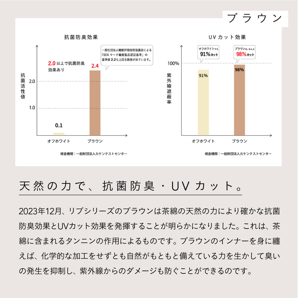 天衣無縫 リブカップ付きキャミソール 2枚セット(オフホワイト)