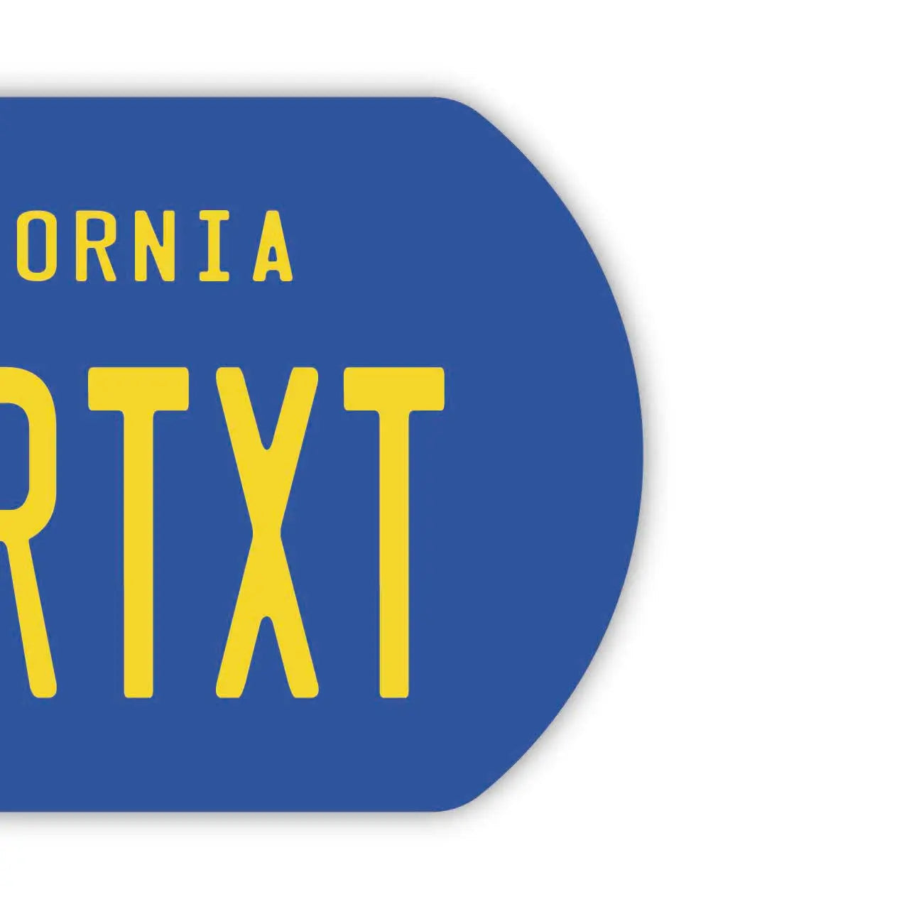[Dog Tag] California 1970s/Original American License Plate Keychain