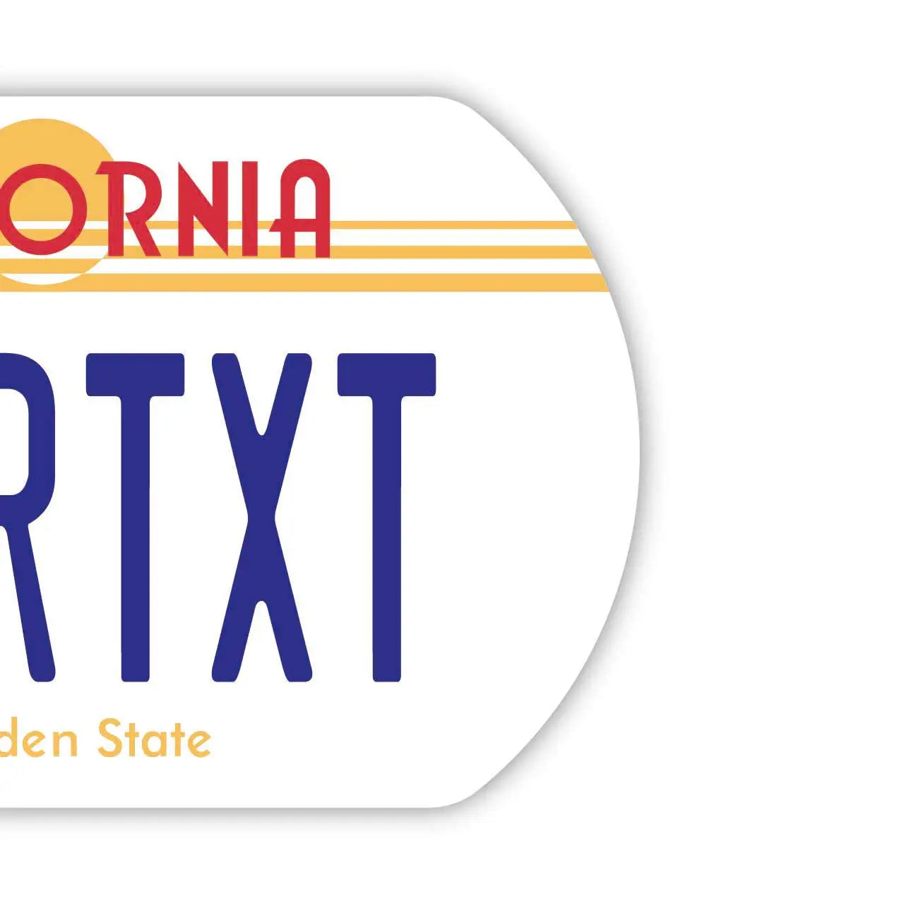 [Dog Tag] California 1980s/Original American License Plate Keychain