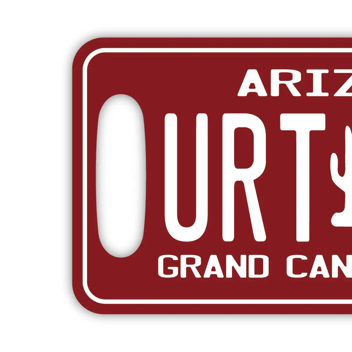 [Luggage Tag] Arizona 1980s / Original American License Plate Shape, Stylish, Anti-Loss Tag