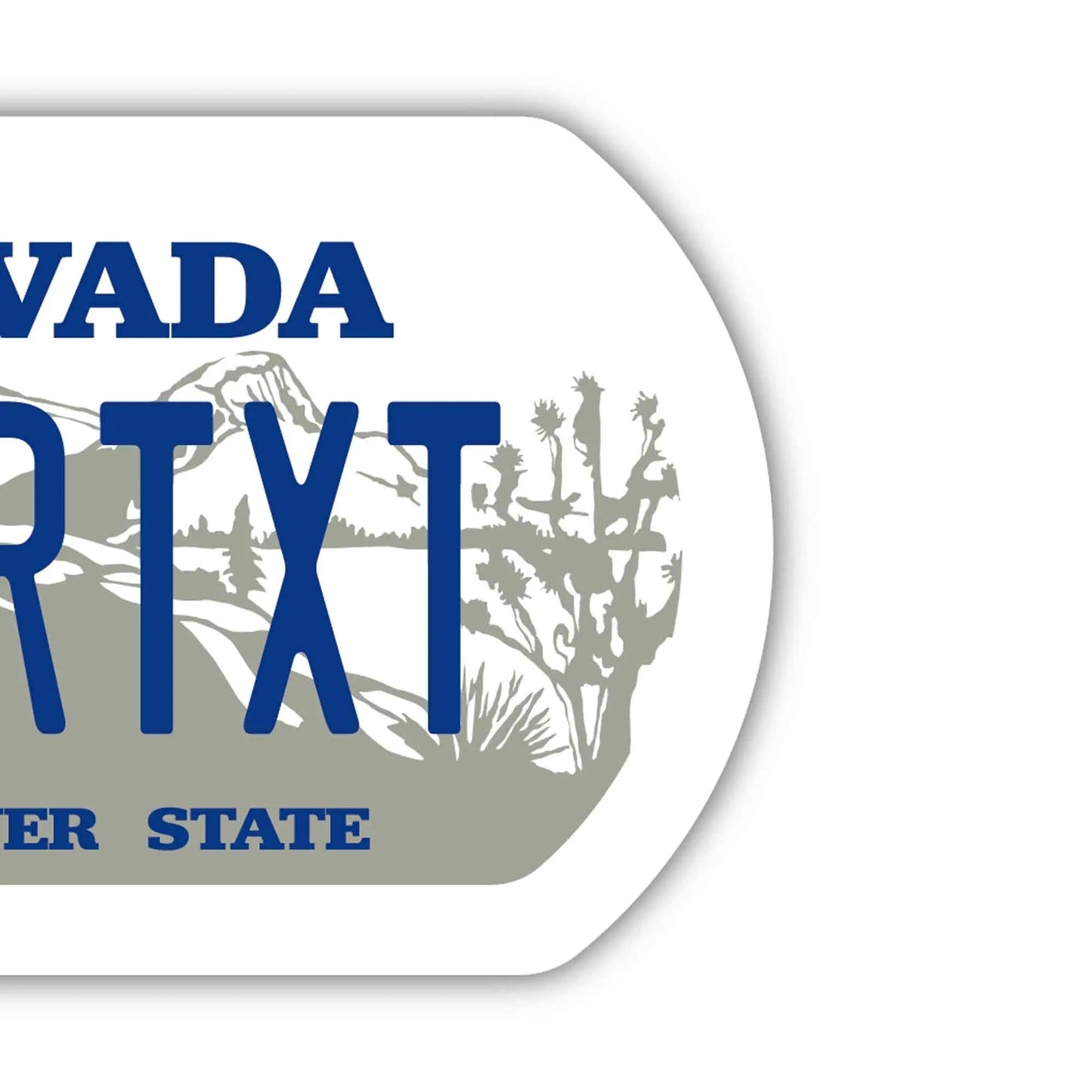 [Dog Tag] Nevada 1980s/Original American License Plate Keychain with Personalization