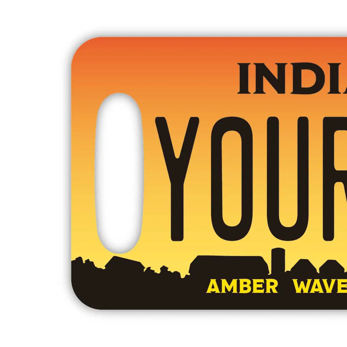 [Luggage Tag] Indiana 1993 / Original American License Plate Shape, Stylish, Anti-Loss Tag