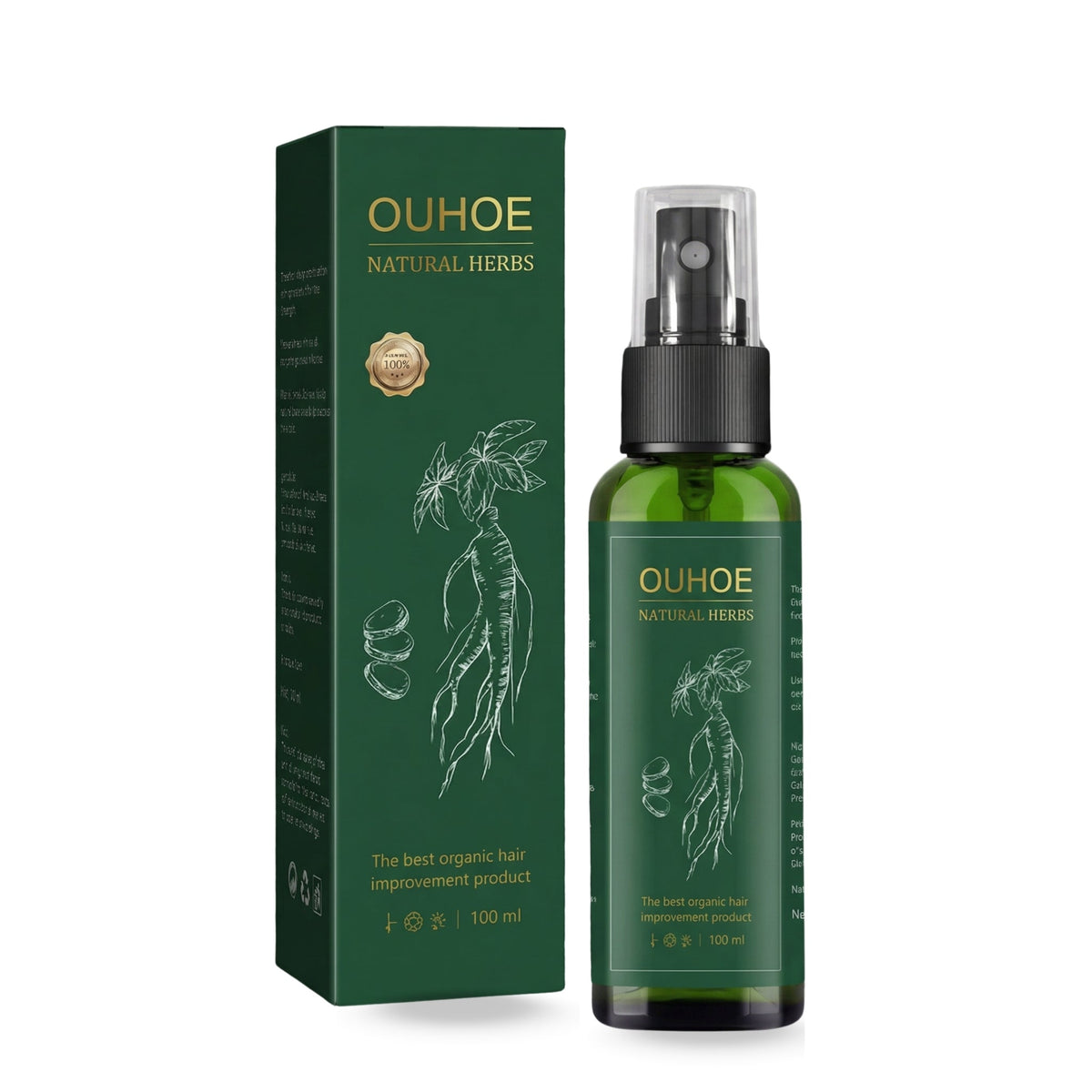 Ouhoe Ginseng Scalp-Care Oil | Biotin Scalp Conditioning | 100ml
