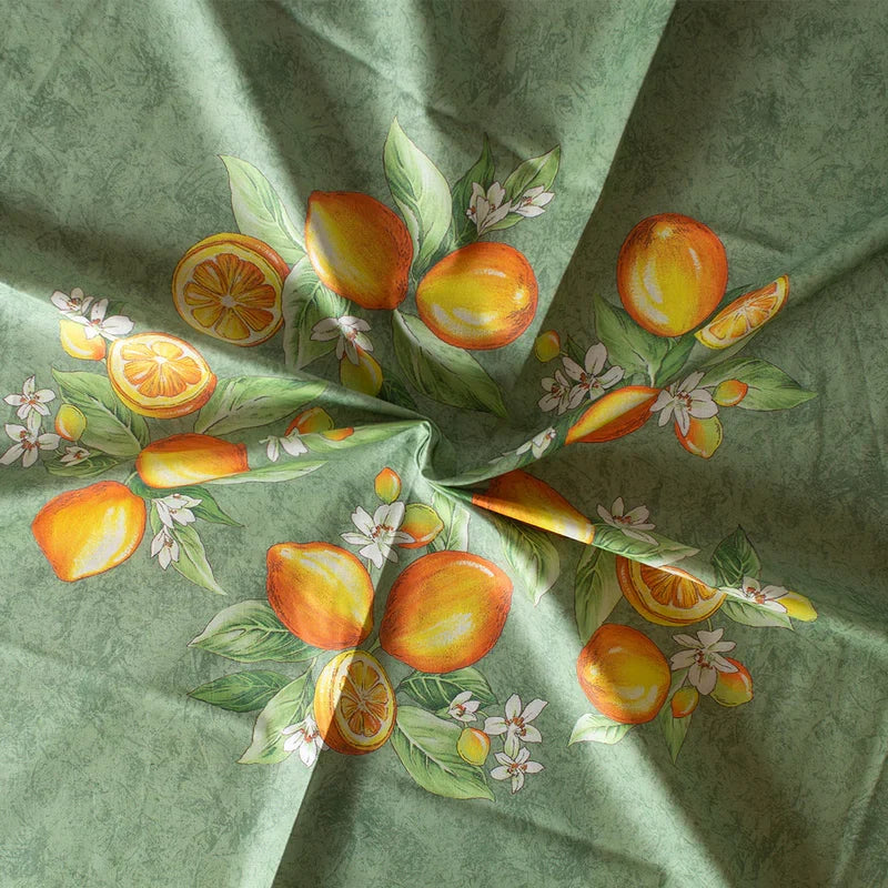 Lemon Tablecloth 180 (Water-repellent)