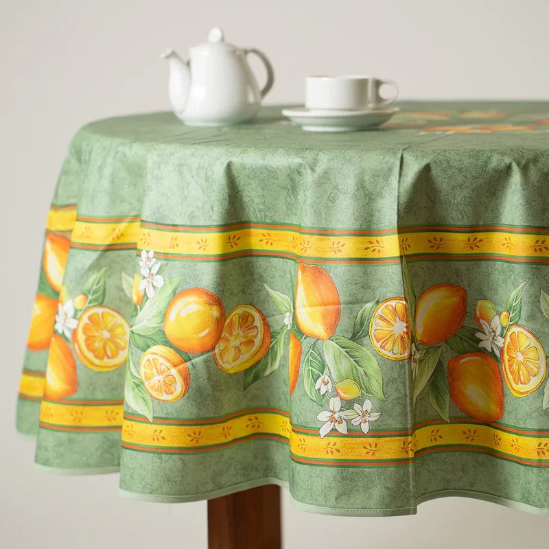 Lemon Tablecloth 180 (Water-repellent)