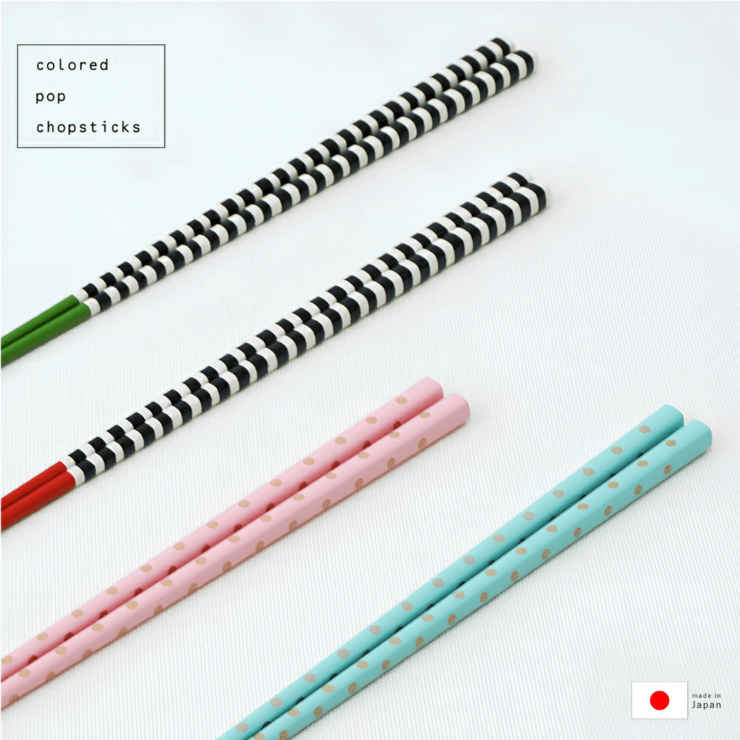 padou カラーポップ箸 23cm 日本製