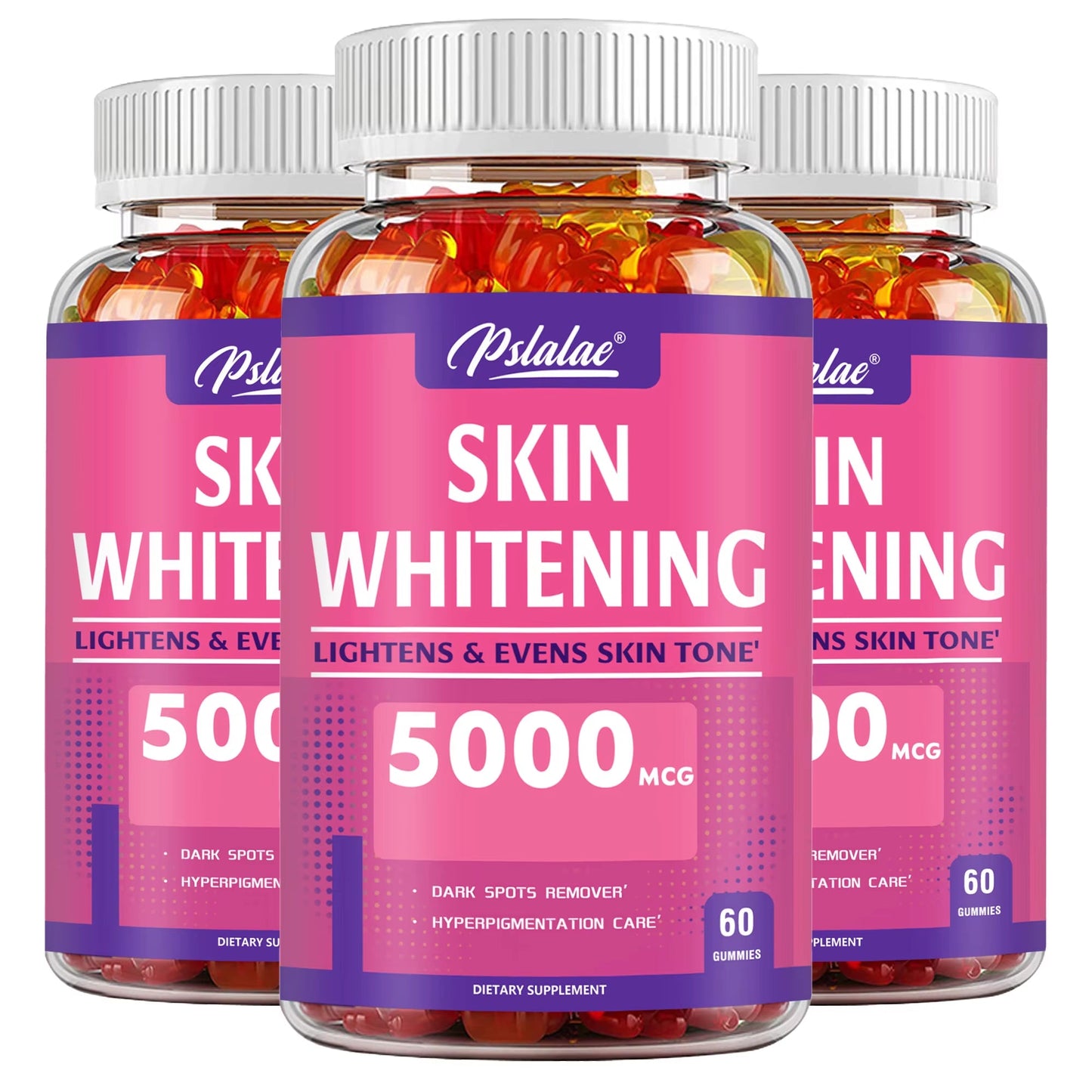Skin Brightening Glutathione Gummies | L-Glutathione, Cinnamon & Lemon for Even Skin Tone (60ct)