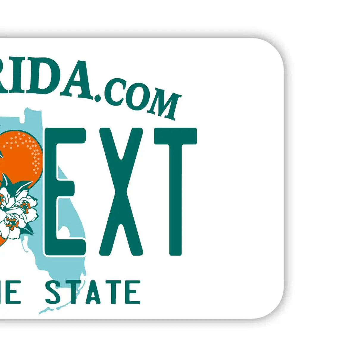 [Luggage Tag] Florida 2000's / Original American License Plate Shape, Stylish, Anti-Loss Tag