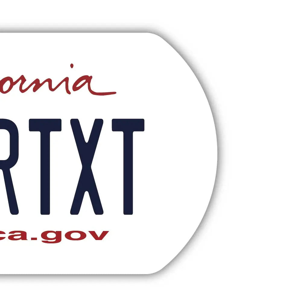 [Dog Tag] California 2011/Original American License Plate-Shaped Personalized Keychain